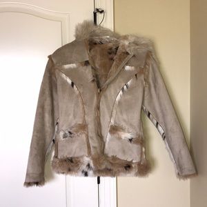 Brown fur coat